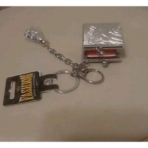 SILVER COIN PURSE KEYCHAIN TASSEL